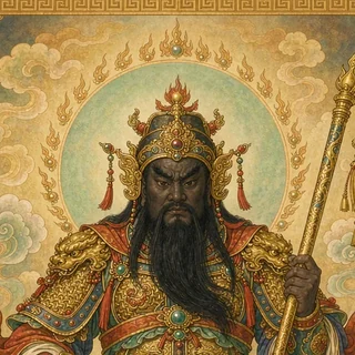 财神爷灵签神像