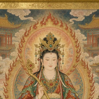 慈悲娘娘灵签神像