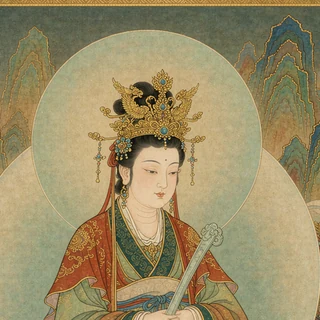 拱天宫妈祖灵签神像