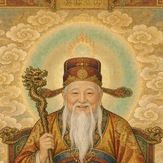 土地公灵签神像