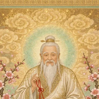 月老灵签神像