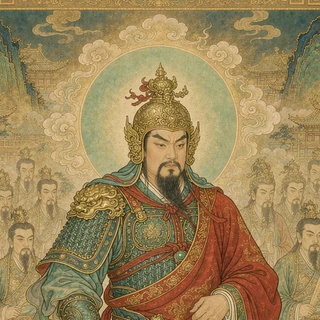 忠义十九公灵签神像
