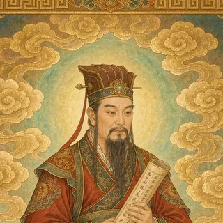 周公灵签神像