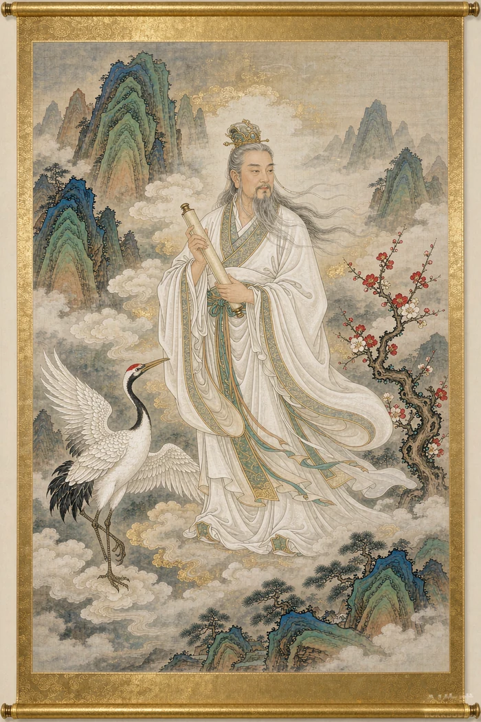 白真人像