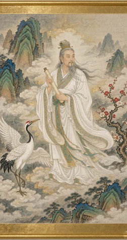 白真人像