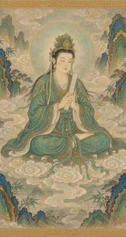 石竹山九仙君像