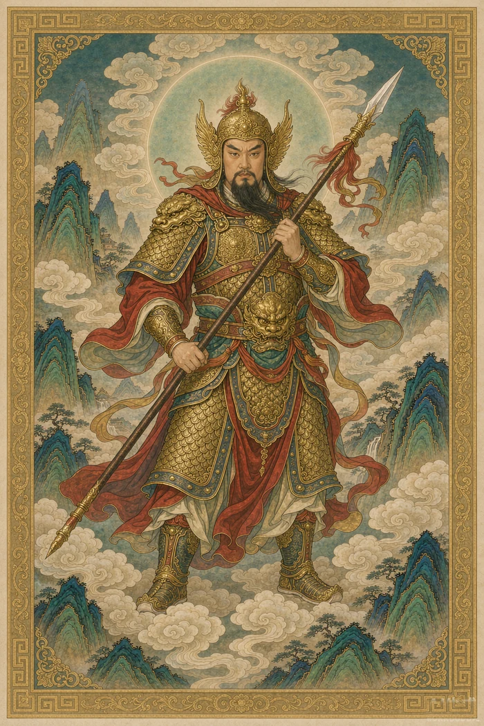 武穆岳圣像