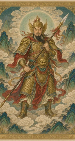 武穆岳圣像